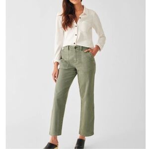 Faherty Twill Utility Crop Pants